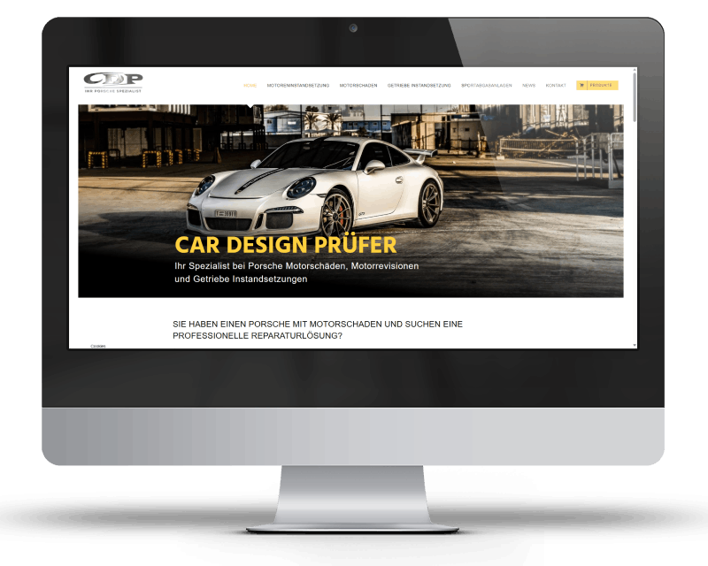 Website Referenz car design